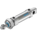 Festo Pneumatic Cylinder , Double-Acting, 20 mm Stroke, 161.5 mm Length, Air Cushion, Direct Mount, 80°C DSNU-25-20-PPV-A