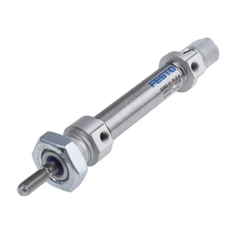 Festo Pneumatic Cylinder DSNU Series 25 mm Stroke Length Double Acting Elastomer Cushioning DSNU-12-25-P-A