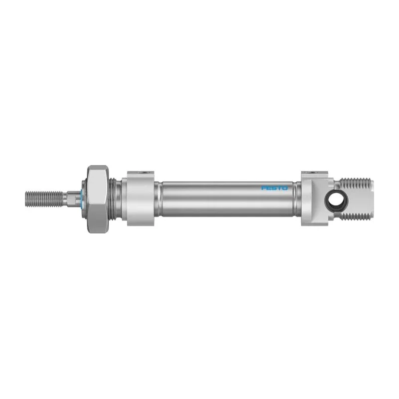 Festo Pneumatic Cylinder DSNU Series 25 mm Stroke Length Double Acting Elastomer Cushioning DSNU-12-25-P-A