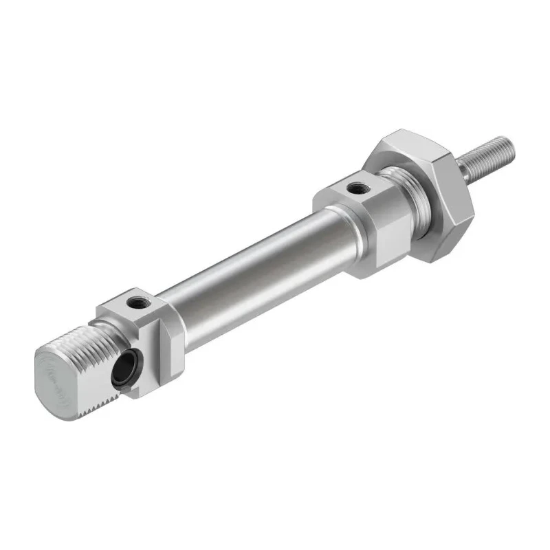Festo Pneumatic Cylinder DSNU Series 25 mm Stroke Length Double Acting Elastomer Cushioning DSNU-12-25-P-A