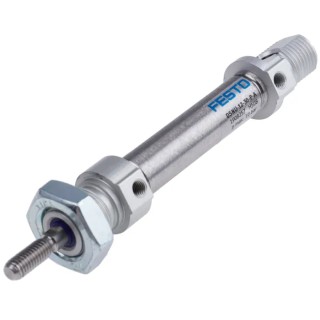 Festo Pneumatic Cylinder DSNU Series Double-Acting 30 mm Stroke Length Aluminium Alloy Body DSNU-12-30-P-A
