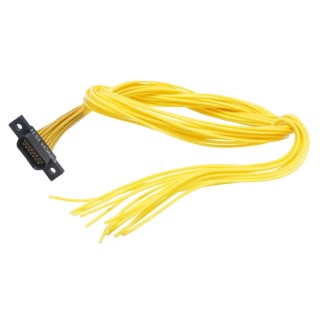 Cinch DCDA 15 Way Straight 1.27 mm Pitch Cable D-Sub Connector Female DCDA-15S-6E2-18.0B
