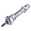 Festo Pneumatic Cylinder 12 mm Bore, 15 mm Stroke, Elastomer Cushioning, Flange and Foot Mount, DSNU-12-15-P-A