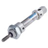 Festo Pneumatic Cylinder 12 mm Bore, 15 mm Stroke, Elastomer Cushioning, Flange and Foot Mount, DSNU-12-15-P-A