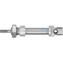 Festo Pneumatic Cylinder 12 mm Bore, 15 mm Stroke, Elastomer Cushioning, Flange and Foot Mount, DSNU-12-15-P-A