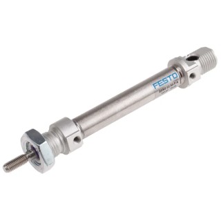 Festo Pneumatic Cylinder DSNU-12-50-P-A 50 mm Stroke Length 1.5-10 Bar Operating Pressure Double Acting 155mm Length Germany