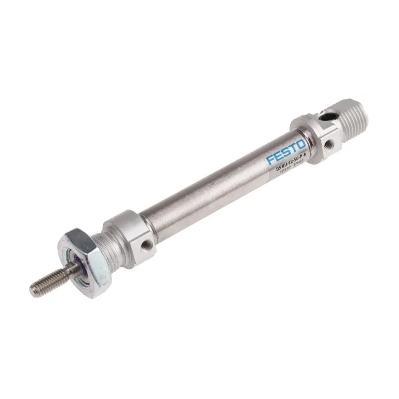 Festo Pneumatic Cylinder DSNU-12-50-P-A 50 mm Stroke Length 1.5-10 Bar Operating Pressure Double Acting 155mm Length Germany