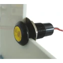Marl Panel Mount LED Indicator Yellow 12.7 mm Mount Hole, Solder Tab Termination, 12-28V DC, 16mA Forward 699-521-63