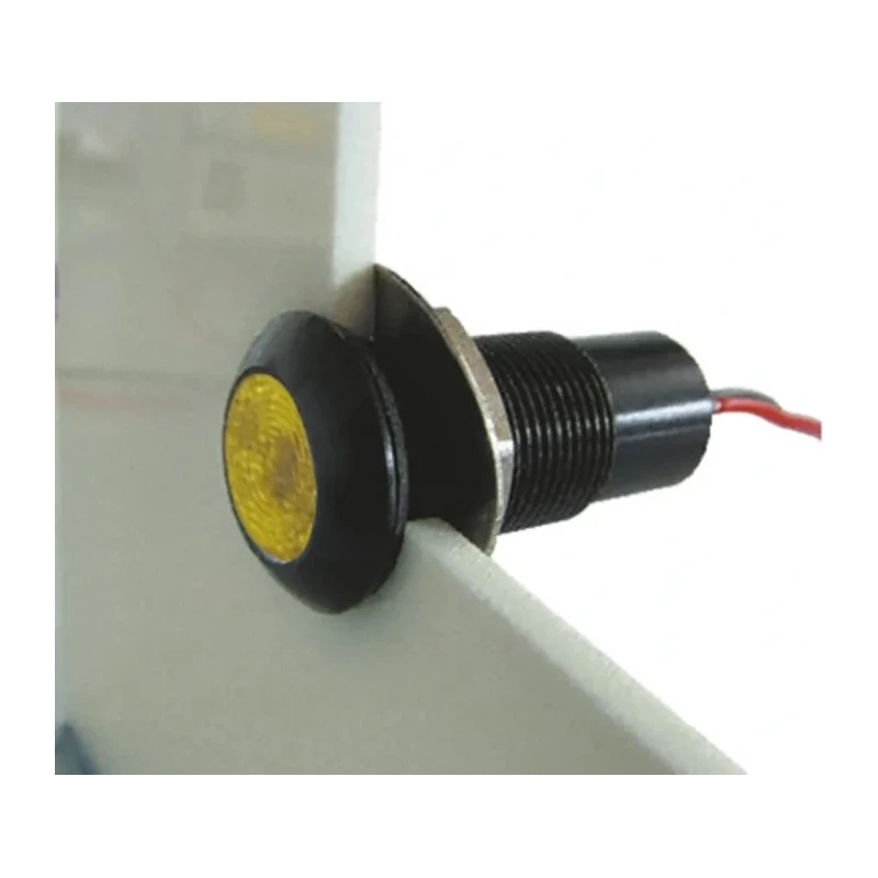 Marl Panel Mount LED Indicator Yellow 12.7 mm Mount Hole, Solder Tab Termination, 12-28V DC, 16mA Forward 699-521-63