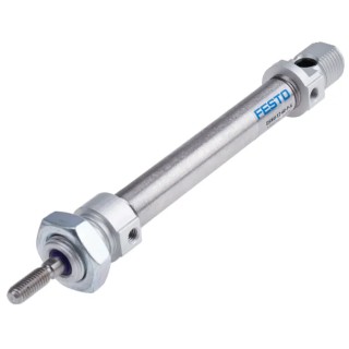 Festo Pneumatic Cylinder DSNU-12-60-P-A Double Acting 60 mm Stroke 165 mm Length Elastomer Cushioning Germany
