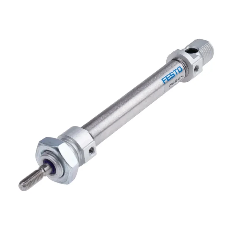Festo Pneumatic Cylinder DSNU-12-60-P-A Double Acting 60 mm Stroke 165 mm Length Elastomer Cushioning Germany