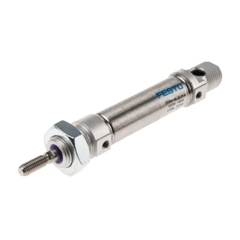 Festo Pneumatic Cylinder Double Acting Aluminium Body 25 mm Stroke Length DSNU-16-25-P-A