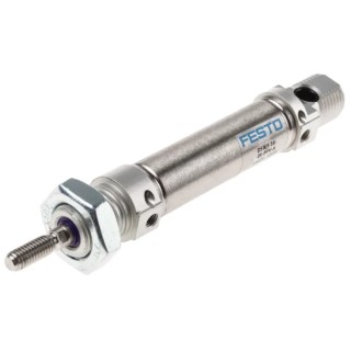 Festo Pneumatic Cylinder DSNU-16-25-PPV-A Double Acting 25 mm Bore 136 mm Length 1-10 Bar Operating Pressure Germany