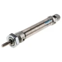 Festo Pneumatic Piston Rod Cylinder 50 mm Stroke Length 161 mm Length Elastic Cushioning ISO 228-1 CE ATEX DSNU-16-50-P-A