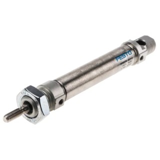 Festo Pneumatic Piston Rod Cylinder 50 mm Stroke Length 161 mm Length Elastic Cushioning ISO 228-1 CE ATEX DSNU-16-50-P-A