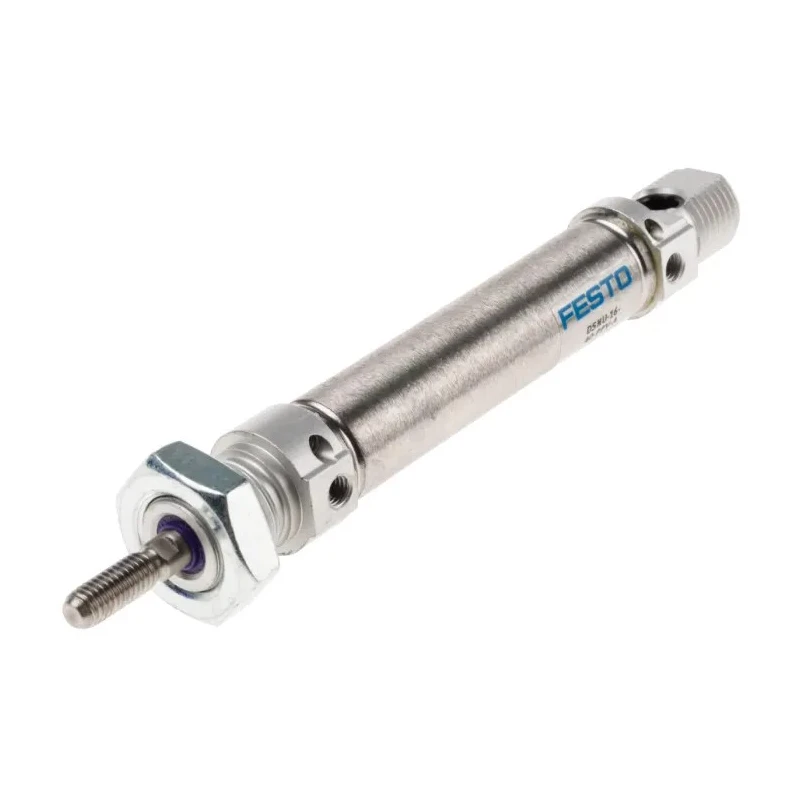 Festo Pneumatic Piston Rod Cylinder 40 mm Stroke, Double Acting, Flange Mount DSNU-16-40-PPV-A