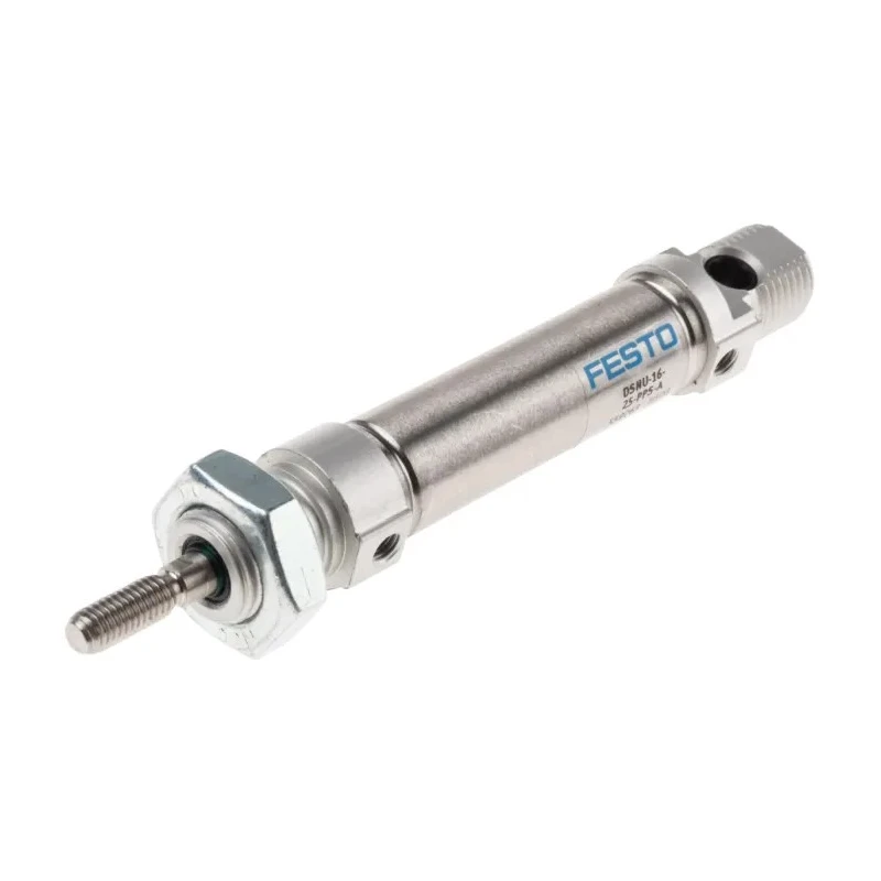 Festo Pneumatic Cylinder 25 mm Stroke Length, Air Cushion, Rear Flange Swivel Mounts, 80°C Max Operating DSNU-16-25-PPS-A