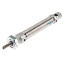 Festo Pneumatic Cylinder 16 mm Bore, 50 mm Stroke, Air Cushion, Double Acting, 80°C Max Operating DSNU-16-50-PPS-A