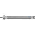 Festo Pneumatic Cylinder DSNU Series Double Acting 20 mm Bore 160 mm Stroke DSNU-20-160-PPS-A