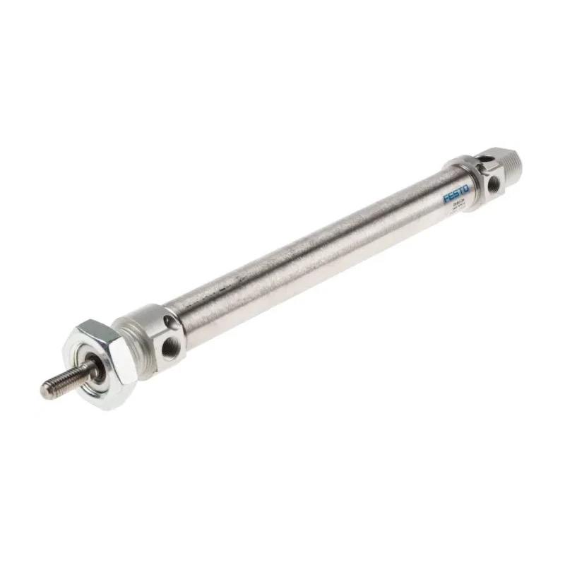 Festo Pneumatic Cylinder DSNU Series 292 mm Length, 160 mm Stroke, Air Cushion, Male Metric Rod Thread DSNU-20-160-PPV-A