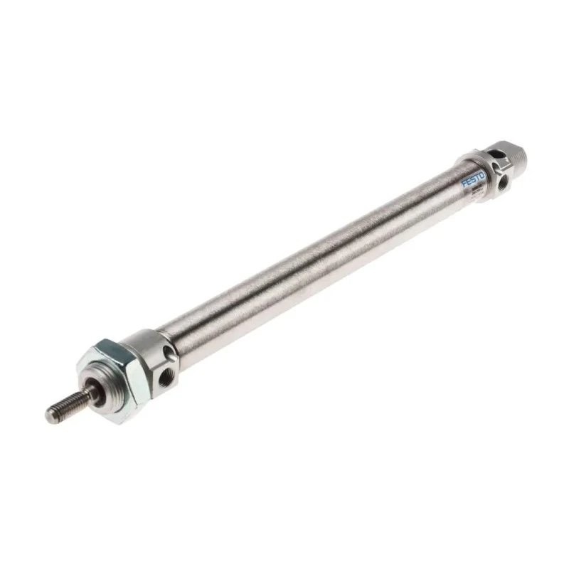 Festo Pneumatic Cylinder Double-Acting 200 mm Stroke 332 mm Length Stainless Steel Piston Rod DSNU-20-200-PPV-A