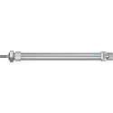 Festo Pneumatic Cylinder Double-Acting 200 mm Stroke 332 mm Length Stainless Steel Piston Rod DSNU-20-200-PPV-A