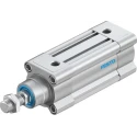 Festo Pneumatic Piston Rod Cylinder 50mm Bore, 50mm Stroke, Double Acting, Air Cushion, Aluminium Body DSBC-50-50-PPSA-N3