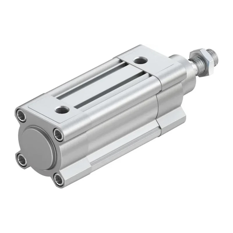 Festo Pneumatic Piston Rod Cylinder 50mm Bore, 50mm Stroke, Double Acting, Air Cushion, Aluminium Body DSBC-50-50-PPSA-N3