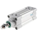 Festo Pneumatic Piston Rod Cylinder Double Acting 50mm Bore, 50mm Stroke, Aluminium Body DSBC-50-50-PPVA-N3