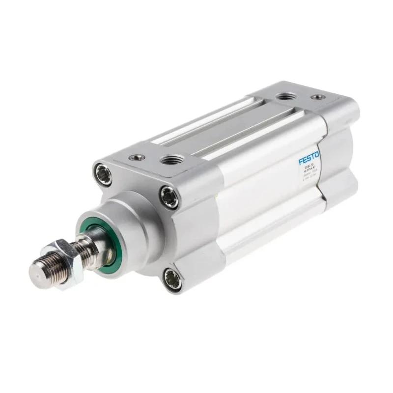 Festo Pneumatic Piston Rod Cylinder Double Acting 50mm Bore, 50mm Stroke, Aluminium Body DSBC-50-50-PPVA-N3