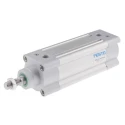 Festo Pneumatic Piston Rod Cylinder 63mm Bore, 100mm Stroke Length, Double Acting, Aluminium Body, DSBC-63-100-PPVA-N3