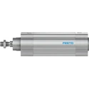 Festo Pneumatic Piston Rod Cylinder 63mm Bore, 100mm Stroke Length, Double Acting, Aluminium Body, DSBC-63-100-PPVA-N3