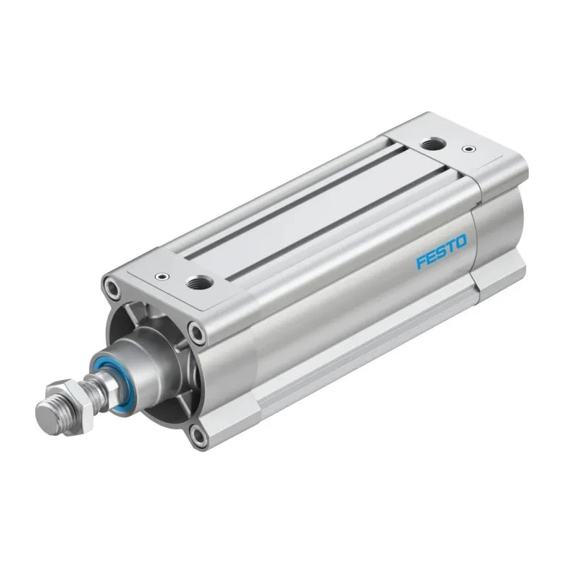 Festo Pneumatic Piston Rod Cylinder 80mm Bore, 150mm Stroke, Double Acting, Aluminium Body DSBC-80-150-PPVA-N3