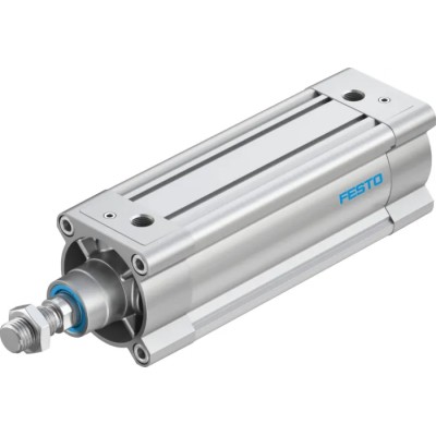 Festo Pneumatic Piston Rod Cylinder 80mm Bore, 160mm Stroke, Double Acting, Through Hole Mount DSBC-80-160-PPVA-N3