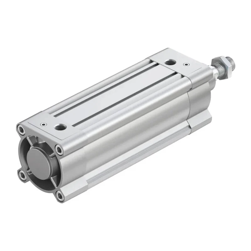 Festo Pneumatic Piston Rod Cylinder 80mm Bore, 160mm Stroke, Double Acting, Through Hole Mount DSBC-80-160-PPVA-N3