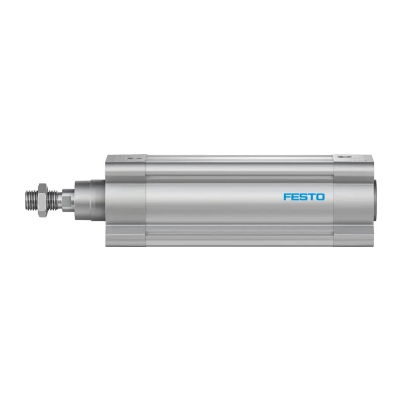 Festo Pneumatic Piston Rod Cylinder 80mm Bore, 160mm Stroke, Double Acting, Through Hole Mount DSBC-80-160-PPVA-N3