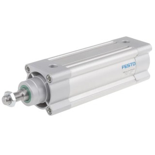 Festo Pneumatic Piston Rod Cylinder 63mm Bore, 125mm Stroke, Double Acting, Aluminium Body DSBC-63-125-PPSA-N3