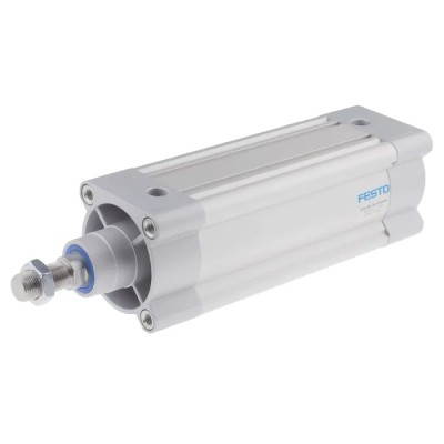 Festo Pneumatic Piston Rod Cylinder 80mm Bore, 250mm Stroke, Double Acting, Aluminium Body DSBC-80-250-PPSA-N3