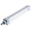 Festo Pneumatic Piston Rod Cylinder 32mm Bore, 250mm Stroke, Double Acting, Aluminium Body, Through Hole DSBC-32-250-PPSA-N3