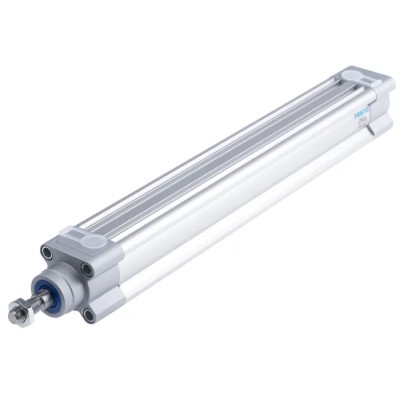 Festo Pneumatic Piston Rod Cylinder 32mm Bore, 250mm Stroke, Double Acting, Aluminium Body, Through Hole DSBC-32-250-PPSA-N3