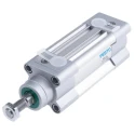 Festo Pneumatic Piston Rod Cylinder 32mm Bore, 25mm Stroke, Aluminium Body, Double Acting DSBC-32-25-PPVA-N3