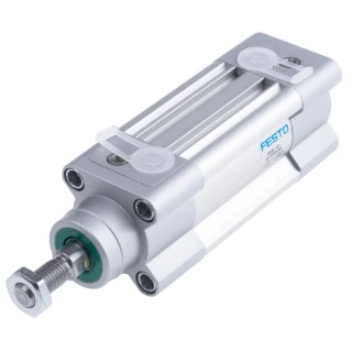 Festo Pneumatic Piston Rod Cylinder 32mm Bore, 25mm Stroke, Aluminium Body, Double Acting DSBC-32-25-PPVA-N3
