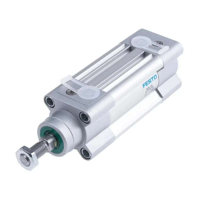 Festo Pneumatic Piston Rod Cylinder 32mm Bore, 25mm Stroke, Aluminium Body, Double Acting DSBC-32-25-PPVA-N3