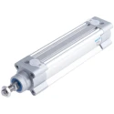 Festo Pneumatic Piston Rod Cylinder 40mm Bore, 125mm Stroke, Aluminium Body, Double Acting DSBC-40-125-PPVA-N3
