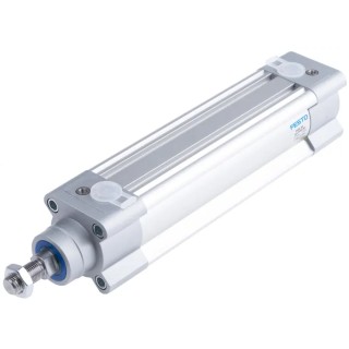 Festo Pneumatic Piston Rod Cylinder 40mm Bore, 125mm Stroke, Aluminium Body, Double Acting DSBC-40-125-PPVA-N3