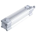 Festo Pneumatic Piston Rod Cylinder 40mm Bore, 125mm Stroke, Aluminium Body, Double Acting DSBC-40-125-PPVA-N3
