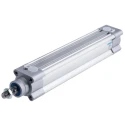 Festo Pneumatic Piston Rod Cylinder Double Acting 40mm Bore, 200mm Stroke, Aluminium Body, Air Cushion DSBC-40-200-PPVA-N3