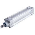 Festo Pneumatic Piston Rod Cylinder 40mm Bore, 160 mm Stroke, Double Acting, Air Cushion, Aluminium Body DSBC-40-160-PPVA-N3