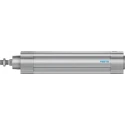 Festo Pneumatic Piston Rod Cylinder 40mm Bore, 160 mm Stroke, Double Acting, Air Cushion, Aluminium Body DSBC-40-160-PPVA-N3