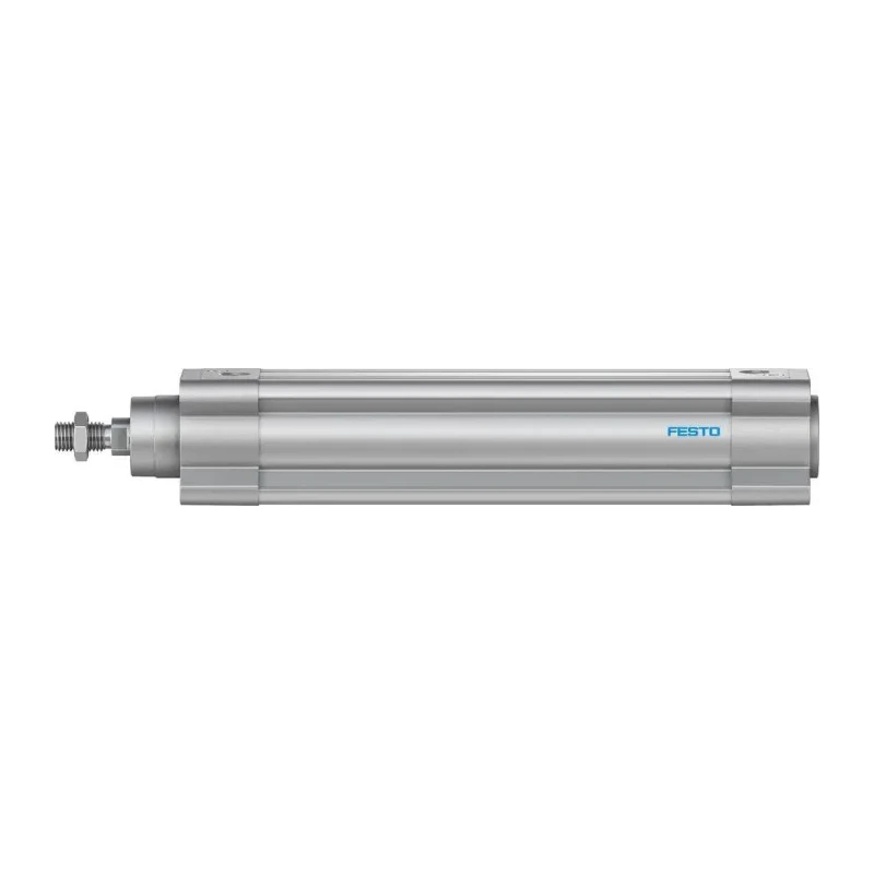Festo Pneumatic Piston Rod Cylinder 40mm Bore, 160 mm Stroke, Double Acting, Air Cushion, Aluminium Body DSBC-40-160-PPVA-N3
